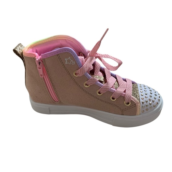 Skechers Twinkle Toes Kids Shoes - Pink - Picture 8 of 9
